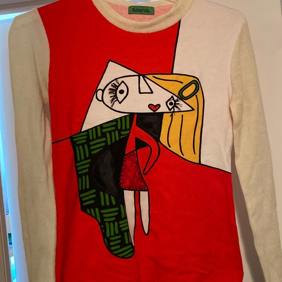 Paramita Picasso Fun Embellished Top NeverUsed - Picture 1 of 16